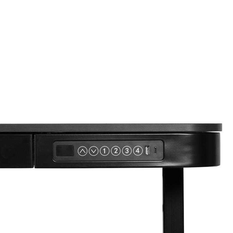 CR-118 E 140/70 Ергономично бюро с електрическо регулиране на височината черен